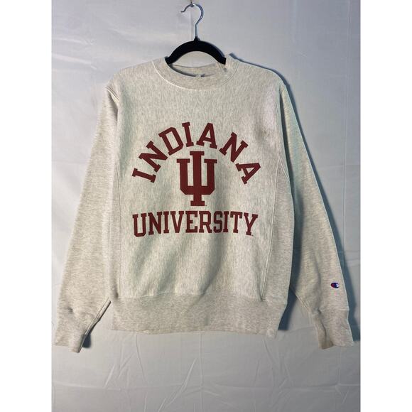 Champion Other - Champion Indiana University Crewneck Gray Sweatshirt Men's Small Reverse Weave